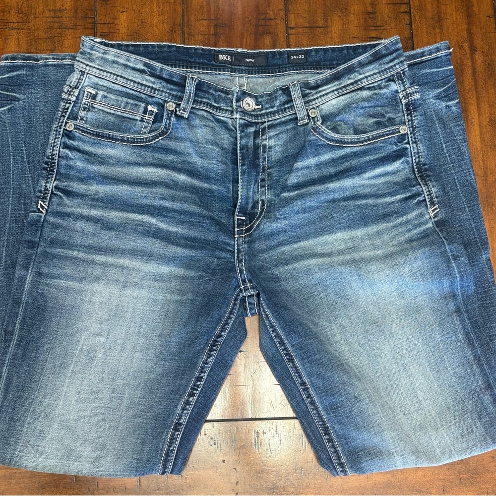 BKE Men's Relaxed Fit Denim Jeans